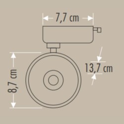 Cata CT-5315 33W Venüs Led Ray Spot Armatür 6000K Beyaz Işık - 3
