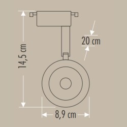 Cata CT-5334 30W Led Ray Spot Armatür 6400K Beyaz Işık - 3
