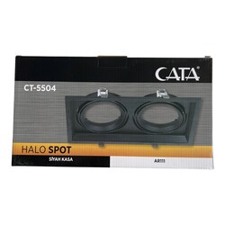 Cata CT-5504 Halospot Led Spot 2-li Siyah Kasa - Cata (1)