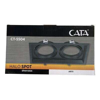 Cata CT-5504 Halospot Led Spot 2-li Siyah Kasa - 2