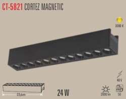 Cata CT-5821 24W Cortez Magnetic Ray Spot Armatür Günışığı - 4