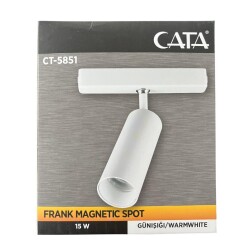 Cata CT-5851 15W Frank Magnetic Ray Spot Armatür Günışığı - Cata (1)