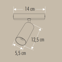 Cata CT-5862 30W Frank Magnetic Spot Siyah Günışığı - Cata (1)