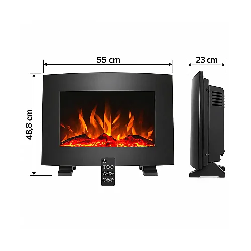Cata CT-6065 Plazma 1000-2000W Elektrikli Şömine Isıtıcı - 5