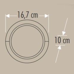 Cata CT-7073 15W Sıva Üstü Led Aplik Armatür Günışığı - Cata (1)