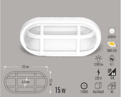 Cata CT-7088 15w Kos Led Armatür Beyaz Işık - Cata (1)