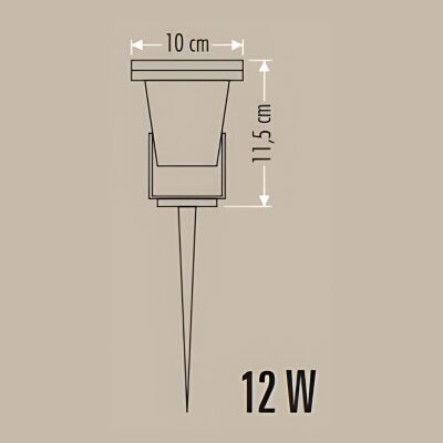 Cata Ct-7304 12W Power Led Bahçe Kazığı Amber - 3