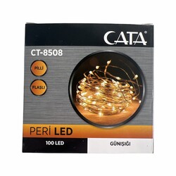 Cata CT-8508 10mt Peri Led 100 Led Flaşlı Pilli Günışığı - Cata (1)