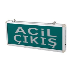 Cata CT-9176 Üç Saat Akülü Ledli Acil Çıkış Exit Armatürü - Cata