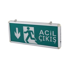 Cata Ct-9178 Exit Çıkış Armatürü Ledli 3 Saat Akülü - Cata