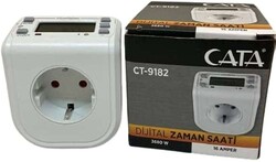 Cata CT-9182 Zaman Ayarlı Dijital Saatli Priz - Cata
