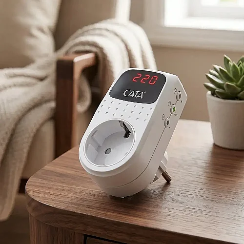 Cata CT-9197 Akım Korumalı Priz, Dijital Göstergeli 4000 W - 3