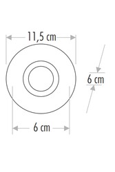 Cata Viola Dekoratif Cam Spot CT-6658 (Led Günışığı Çerçeveli) - Cata (1)