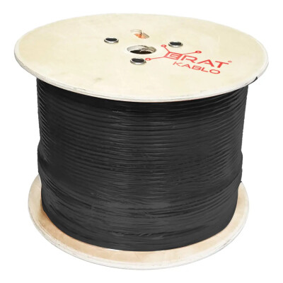 Erat CAT6 U/UTP 23 AWG 250 MHz LS0H siyah 500m Makara, Dış Mekan - ERAT Kablo