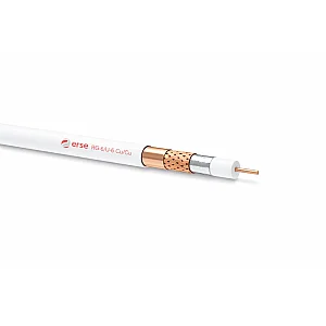 Erse Coaxial RG 6/U-6 Cu/Cu Class A Rulo Anten Kablosu - 1