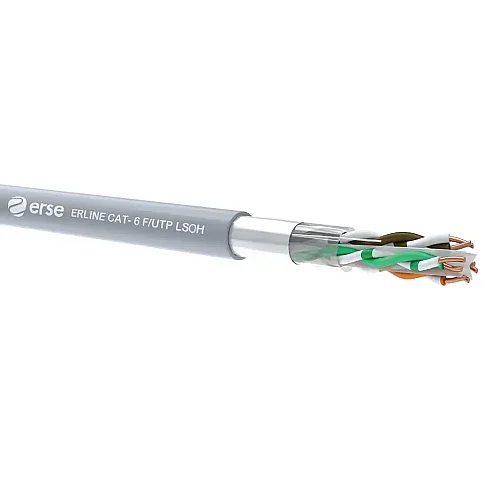 Erse Erline CAT 6 F/UTP 23 AWG LSOH Gri Renk İletişim Kablosu - 1