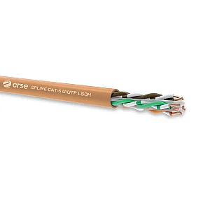 Erse Erline CAT 6 U/UTP 23 AWG LSOH Turuncu Renk İletişim Kablosu - 1