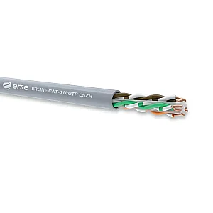 Erse Erline CAT-6 U/UTP LSZH 4x2x23 AWG (Eca) İletişim Kablosu - 1
