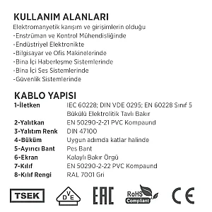 Erse LIYCY 6x0,22 mm² Sinyal Kablosu - 3