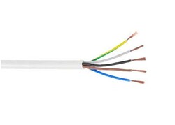 Hes 5x1,5 mm² TTR Kablo Beyaz H05VV-F - HES Kablo