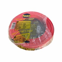 Hes Nya Kablo 1 mm² Kırmızı ( H05v-U ) - 3