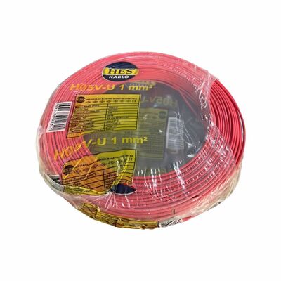 Hes Nya Kablo 1 mm² Kırmızı ( H05v-U ) - 3