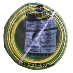 Hes Nya Kablo 10 mm Sarıyeşil H07Z1-R Halojen Free - 1