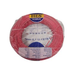 Hes Nya Kablo 1,5 Mm Kırmızı (H07z1-U) Halojen Free - 3