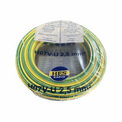 Hes Nya Kablo 2,5 mm² Sarıyeşil ( H07v-U ) - 3