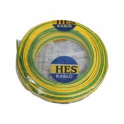 Hes Nya Kablo 2,5 Mm Sarıyeşil (H07z1-U) Halojen Free - HES Kablo