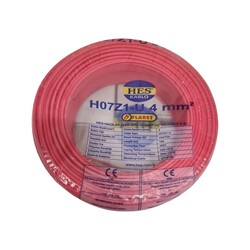 Hes Nya Kablo 4 Mm Kırmızı (H07z1-U) Halojen Free - HES Kablo
