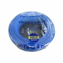 Hes Nya Kablo 4 mm² Mavi ( H07v-U ) - HES Kablo