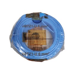 Hes Nya Kablo 6 Mm Mavi (H07z1-U) Halojen Free - HES Kablo