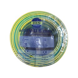 Hes Nya Kablo 6 mm² Sarıyeşil ( H07v-R) - HES Kablo