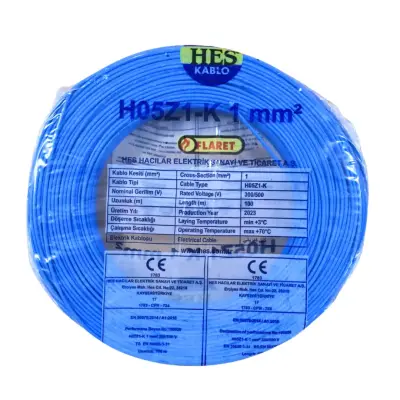 Hes Nyaf Kablo 1 Mm Mavi (H05z1-K) Halojen Free - 1