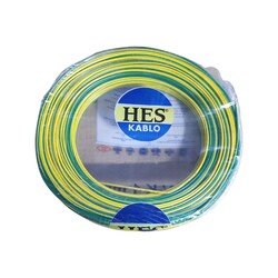 Hes Nyaf Kablo 1 mm² Sarıyeşil ( H05v-K ) - 3