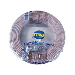 Hes Nyaf Kablo 1,5 mm² Kahverengi ( H07v-K ) - HES Kablo