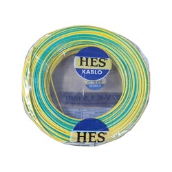 Hes Nyaf Kablo 1,5 mm² Sarıyeşil ( H07v-K ) - 3
