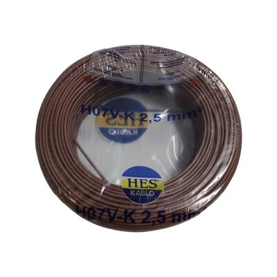 Hes Nyaf Kablo 2,5 mm² Kahverengi ( H07v-K ) - 1