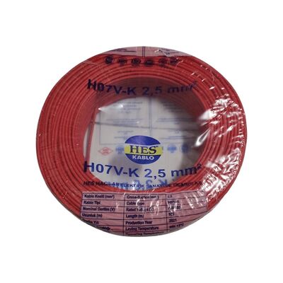 Hes Nyaf Kablo 2,5 mm² Kırmızı ( H07v-K ) - 3