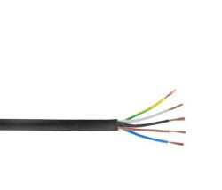 Hes Ttr ( H05VV-F ) Kablo 5x1,5 mm² Siyah (KhGrMaSiSy) - HES Kablo