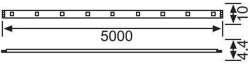 Jupiter 12W/M Üç Çipli İç Mekan Şerit Led 10 Metre Beyaz Işık 6500K - Jupiter (1)