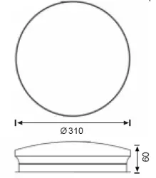 Jupiter 18W Sensörlü Led Armatürü 3000K - Jupiter (1)