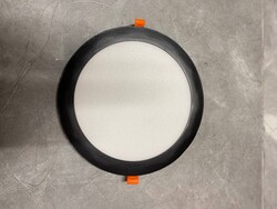 Jüpiter 18W Yuvarlak Panel Led Siyah Kasa (3000K+Günışığı) Ld483 S - Jupiter