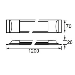 Jupiter JK120 36W 120 cm Led Bant Armatür Beyaz Işık 6500K - 3