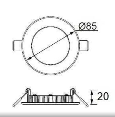 Jupiter LD470N 3W Yuvarlak Led Panel 4000k Günışığı - 2