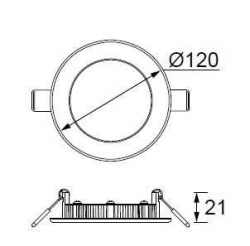 Jupiter LD471B 6W Slim LED Panel Beyaz Işık 6500K - Jupiter (1)