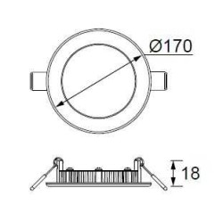 Jupiter LD472 S 12W Slim Led Panel 3000K Günışığı - 2
