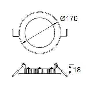 Jupiter LD472 S 12W Slim Led Panel 3000K Günışığı - 2