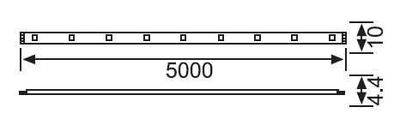 Jupiter LE208 N 12W/M Üç Çipli İç Mekan Serit LED 3000K Günışığı(10 Mt.) - 2